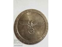 German Nazi Coin Medal Plaque - REPLICA REPRODUCTION