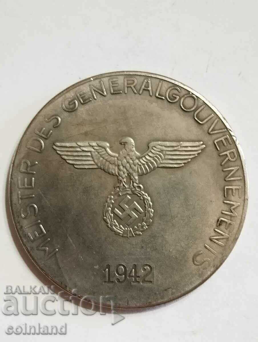 German Nazi Coin Medal Plaque - REPLICA REPRODUCTION