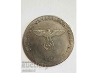 Placa cu medalie a monedei naziste germane - REPRODUCERE REPLICA