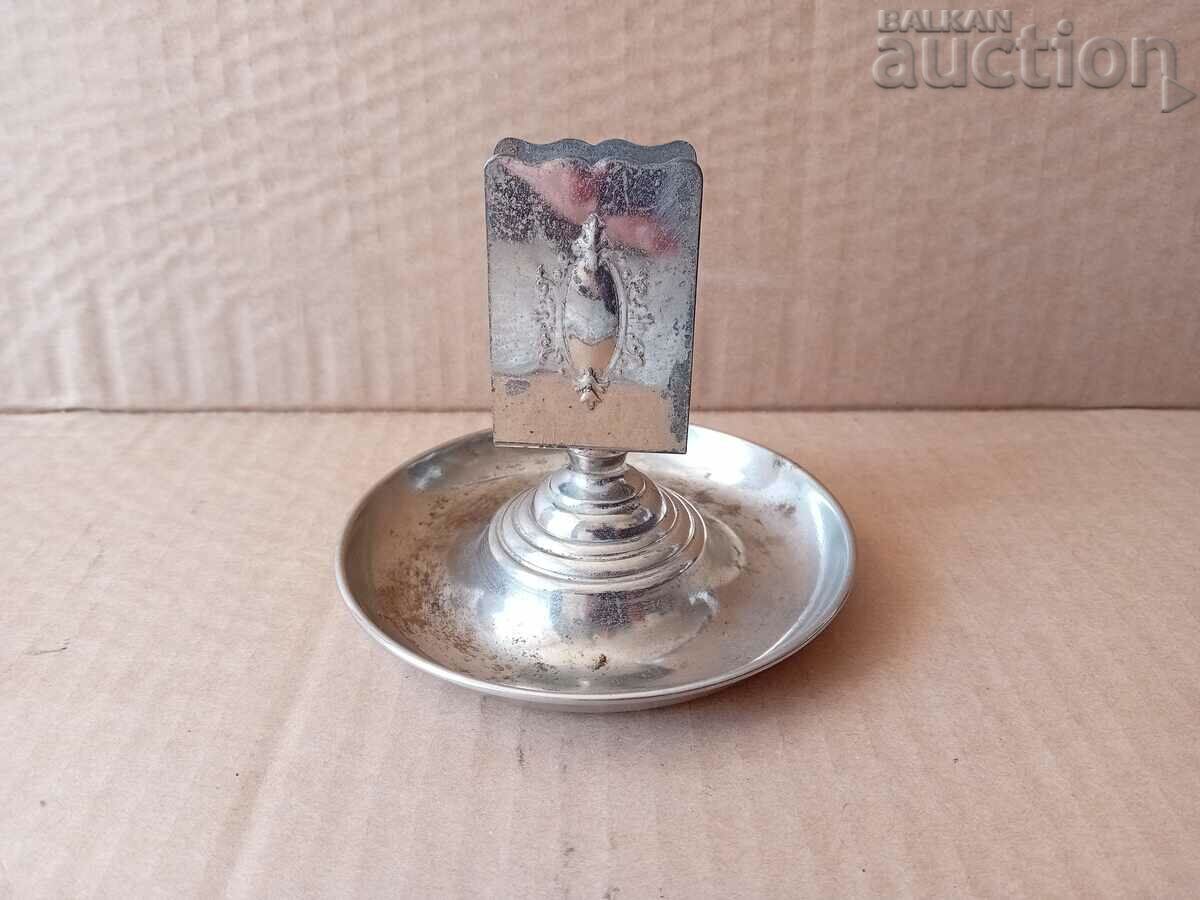 Delivery of ashtray with match holder 30s 40s retro vintage Delivery of ashtray with match holder 30s 40s retro vintage