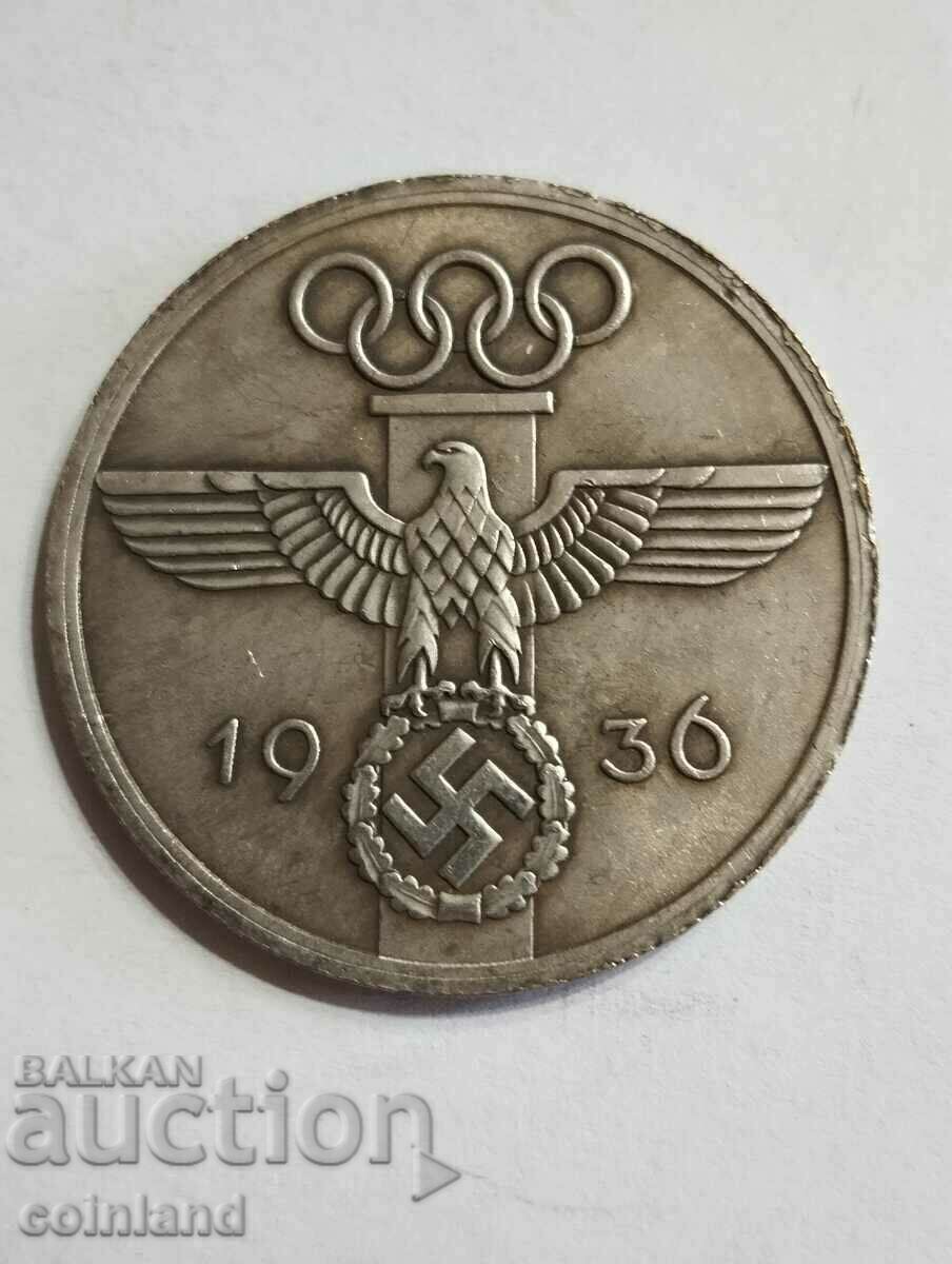 German Nazi Coin Medal Plaque - REPLICA REPRODUCTION