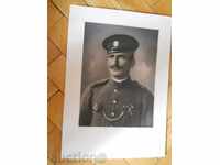 fotografie militară veche - carton laminat - 35 x 25 cm