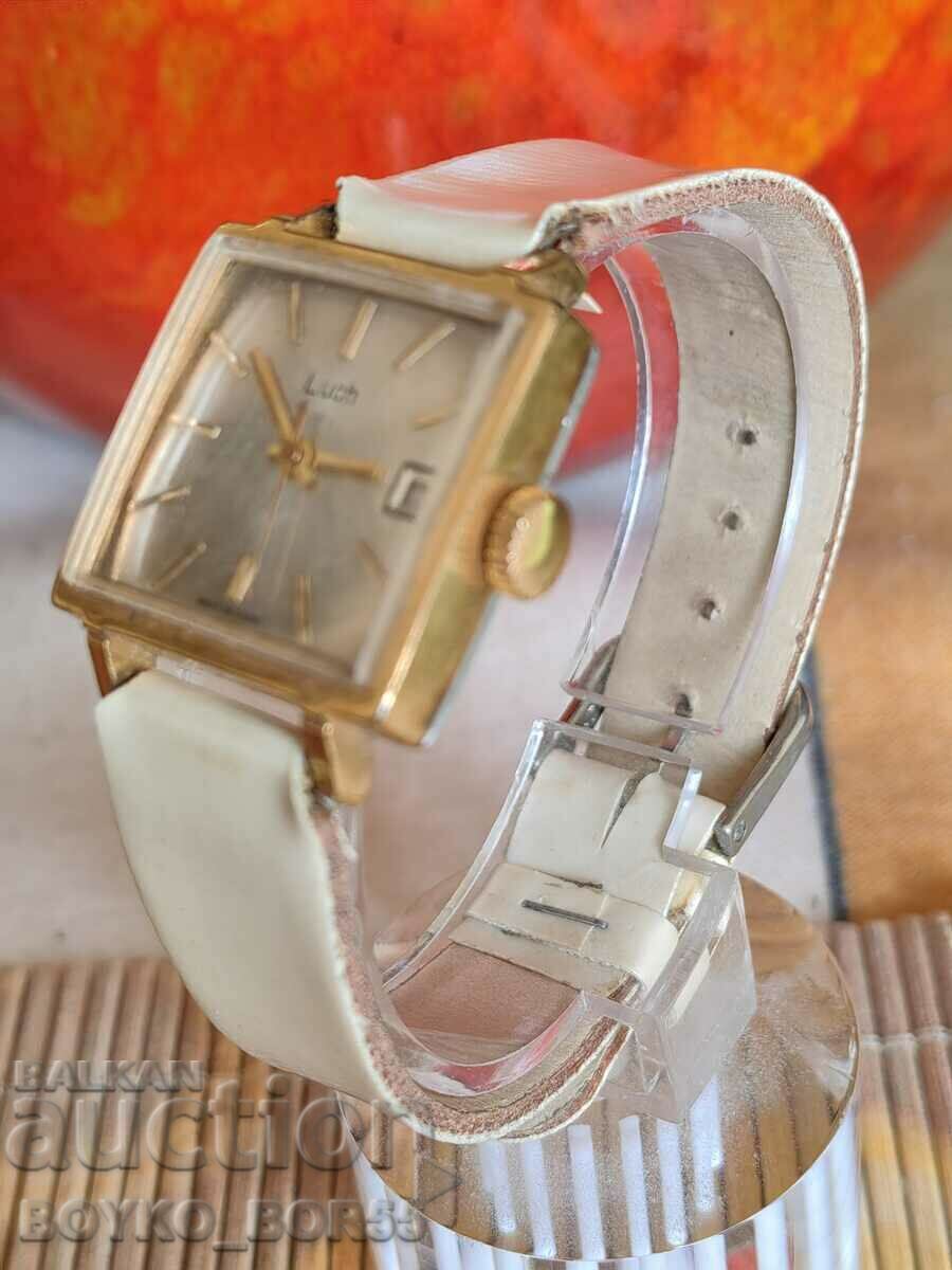 Russian USSR Soc Women's Wrist Gold Plated Watch LUCH with price 57.00 BGN | € 29.14 Russian USSR Soc Women's Wrist Gold Plated Watch LUCH with price 57.00 BGN | € 29.14