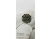 Monedă de colecție 2 cenți anul 1881 cu luciu