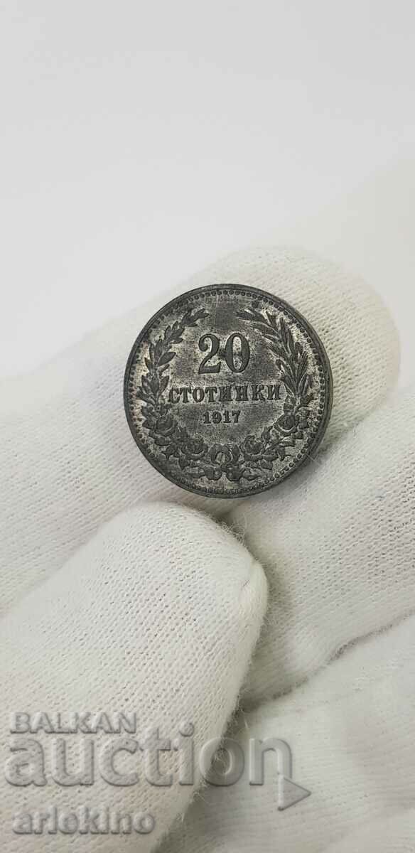 Collector coin 20 cents 1917 with gloss - 5