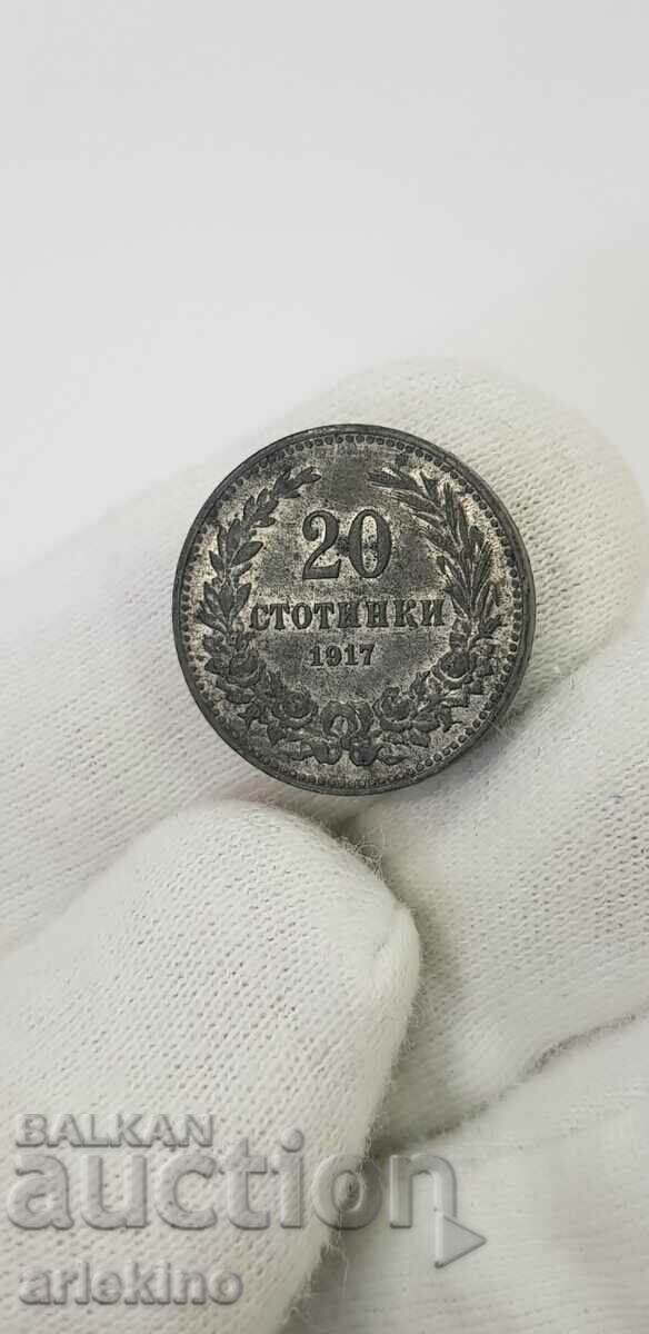 Collector coin 20 cents 1917 with gloss - 7
