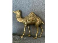 Old solid bronze plastic-camel-414 g