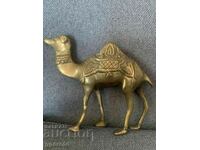 Стара масивна бронзова пластика-камила-414 гр