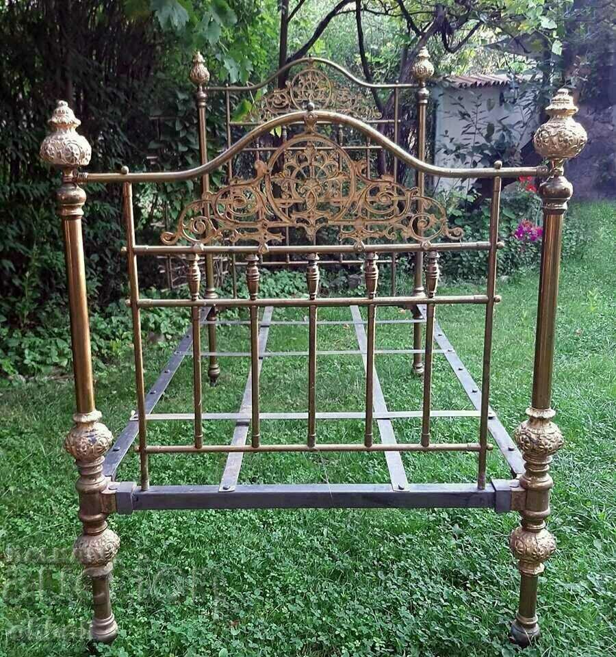 Brass bed