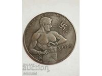 German Nazi Coin Medal Plaque - REPLICA REPRODUCTION