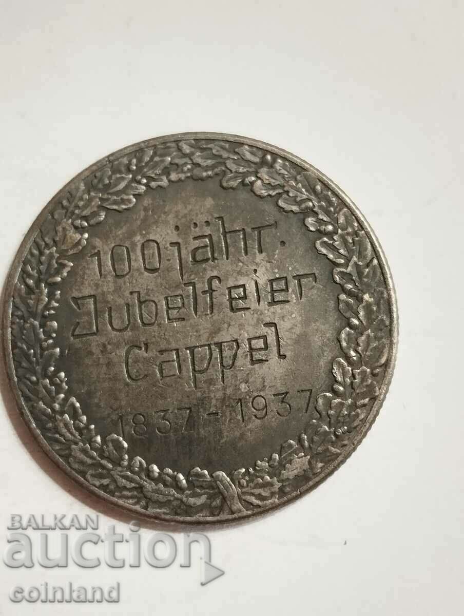 Placa cu medalie a monedei naziste germane - REPRODUCERE REPLICA