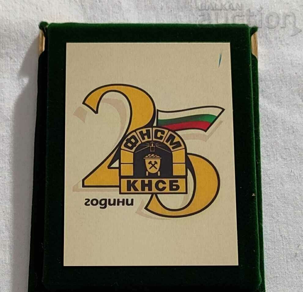 KNSB FNMS Miners Syndicate 25 g. Plaque KNSB FNMS Miners Syndicate 25 g. Plaque