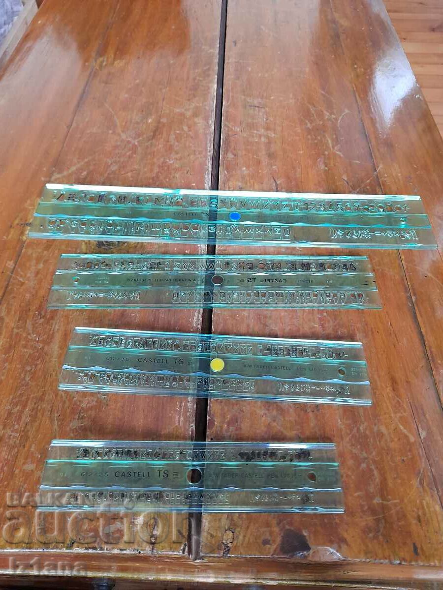 Auction Old Faber Castel stencil line Auction Old Faber Castel stencil line