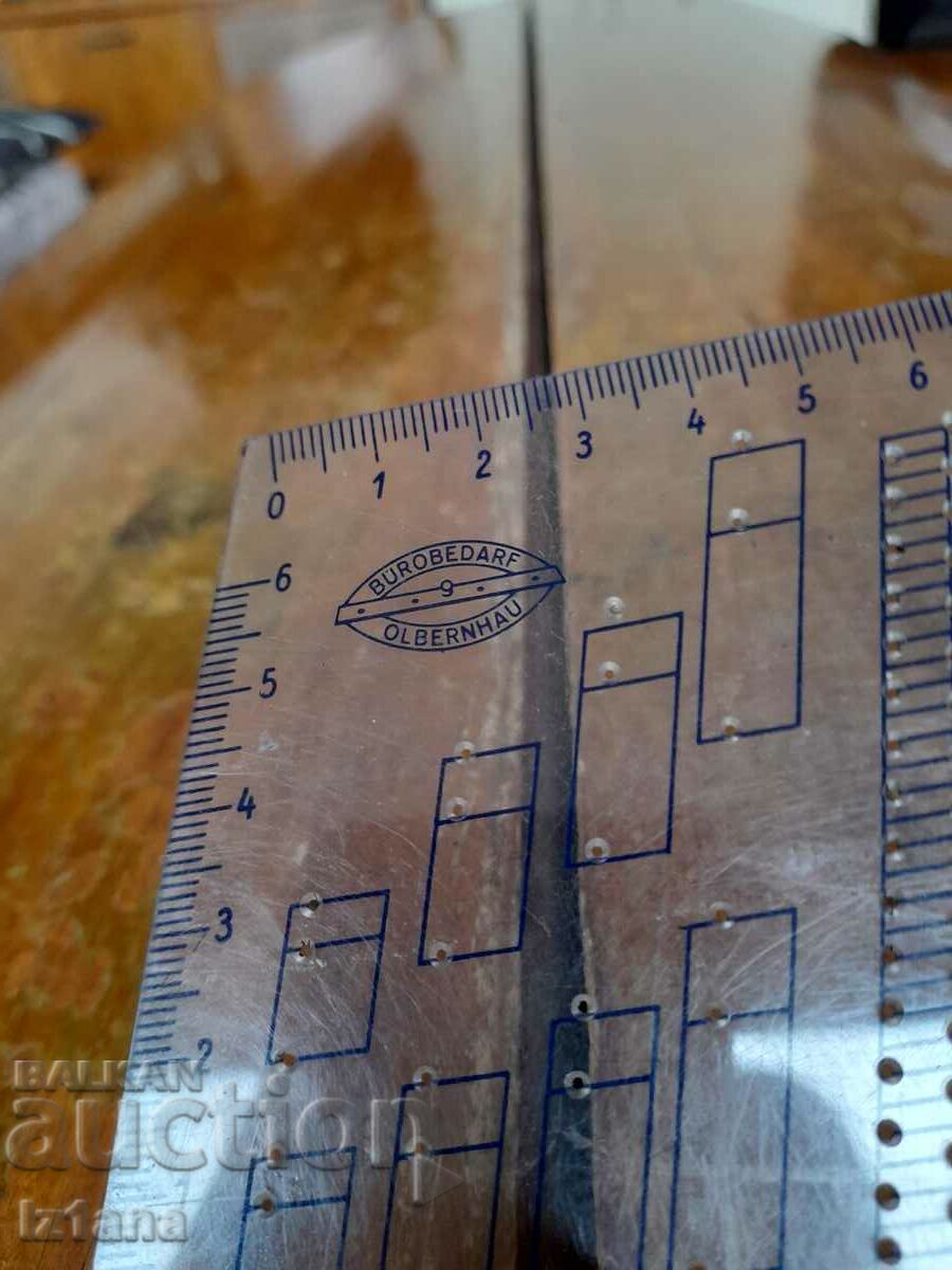 Auction Old template line Burobedarf Olbernhau Auction Old template line Burobedarf Olbernhau