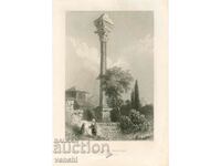 1838 - ENGRAVING - Column of Marcian - ORIGINAL