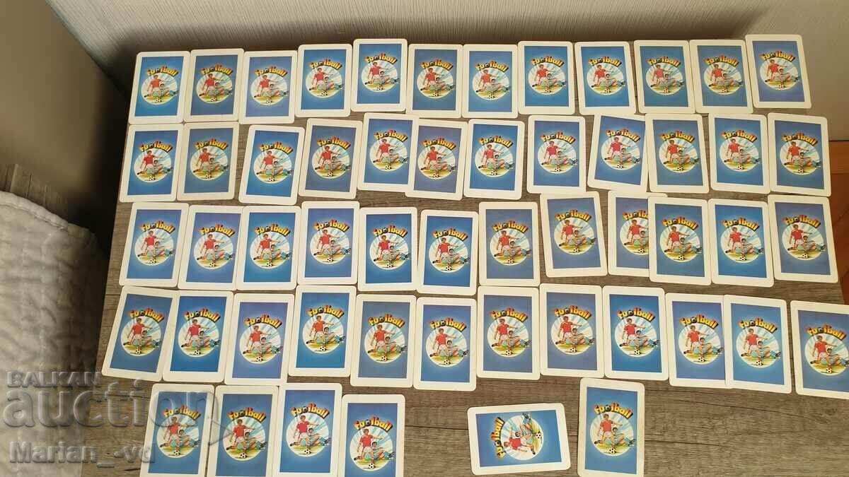 Collection of playing cards with football players euro'88 full set - 6 Collection of playing cards with football players euro'88 full set - 6