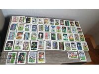Colecție de cărți de joc cu jucători de fotbal euro'88 set complet