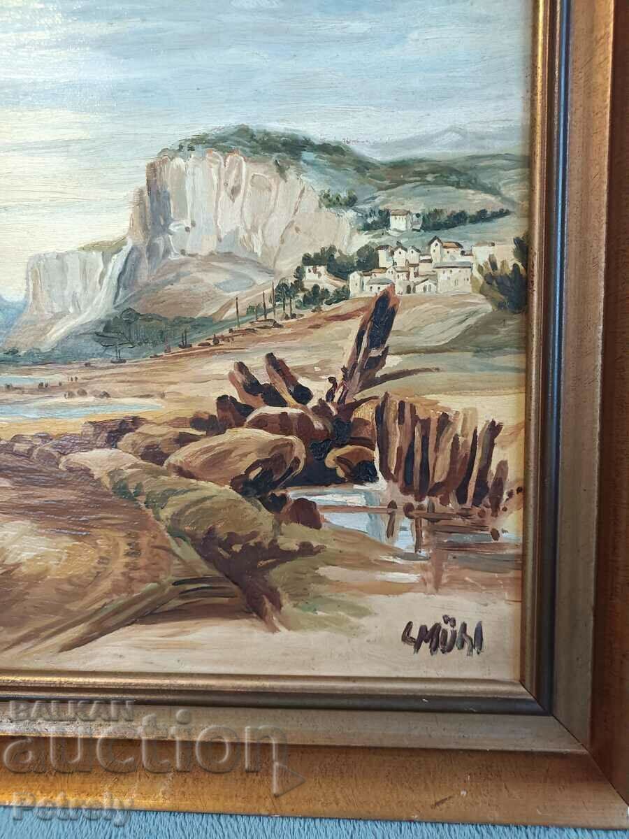 Δημοπρασία Παλιά ελαιογραφία