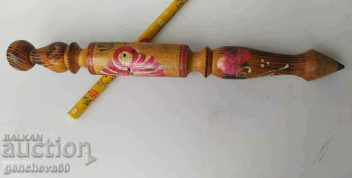 Vintage large hand decorated pencil