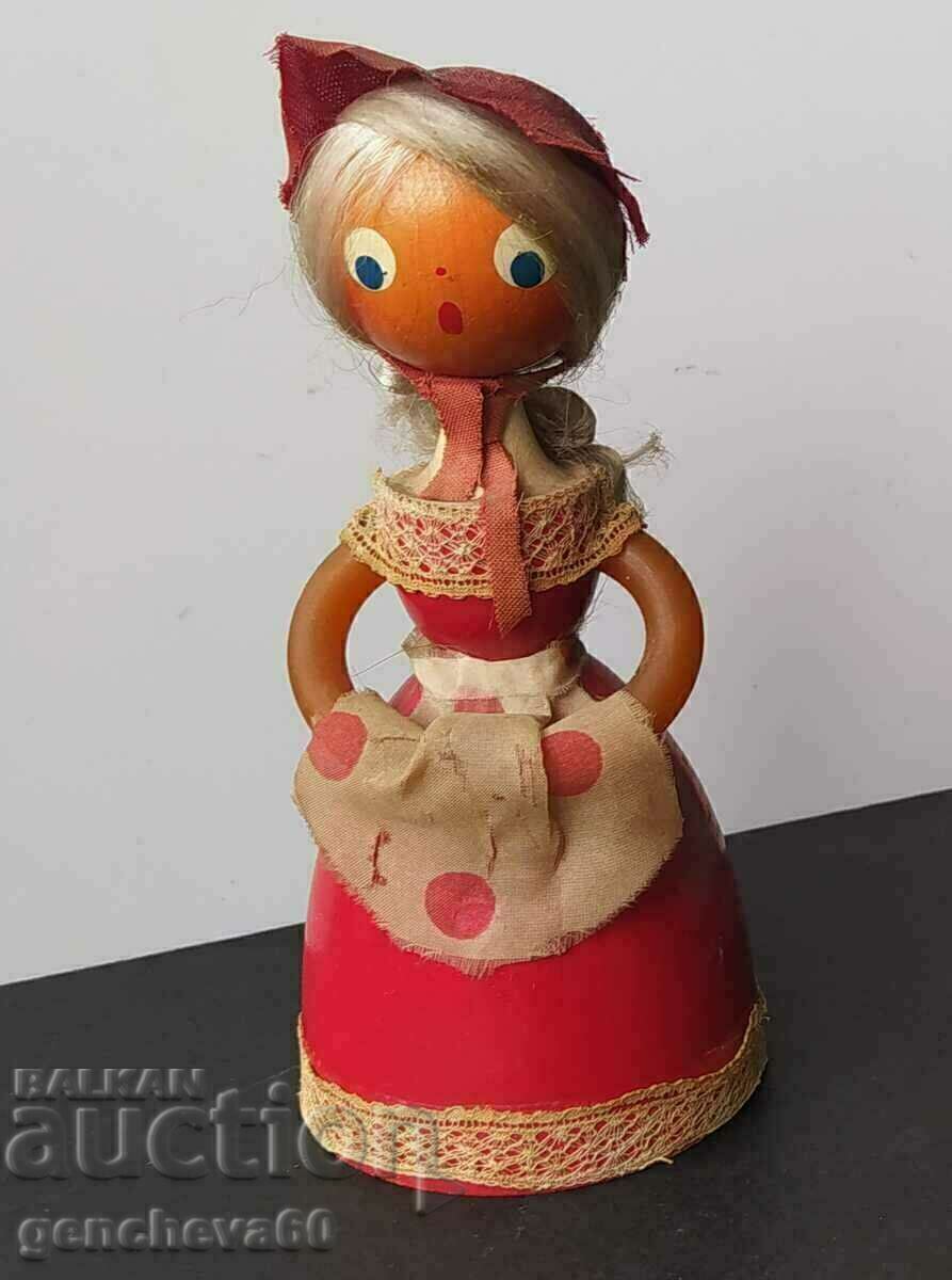 Old USSR souvenir wooden doll with price 15.00 BGN | € 7.67 Old USSR souvenir wooden doll with price 15.00 BGN | € 7.67