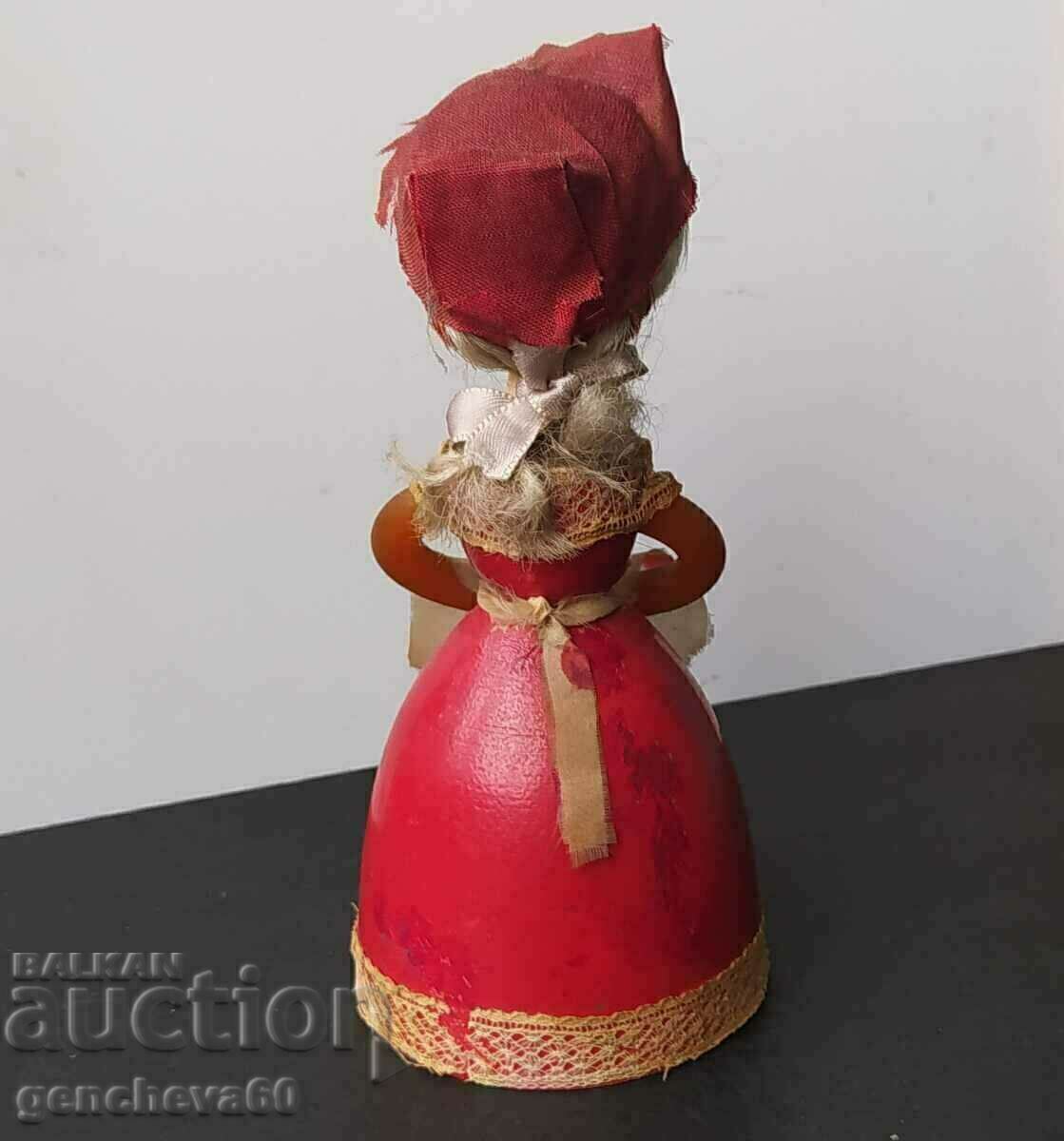 Auction Old USSR souvenir wooden doll Auction Old USSR souvenir wooden doll