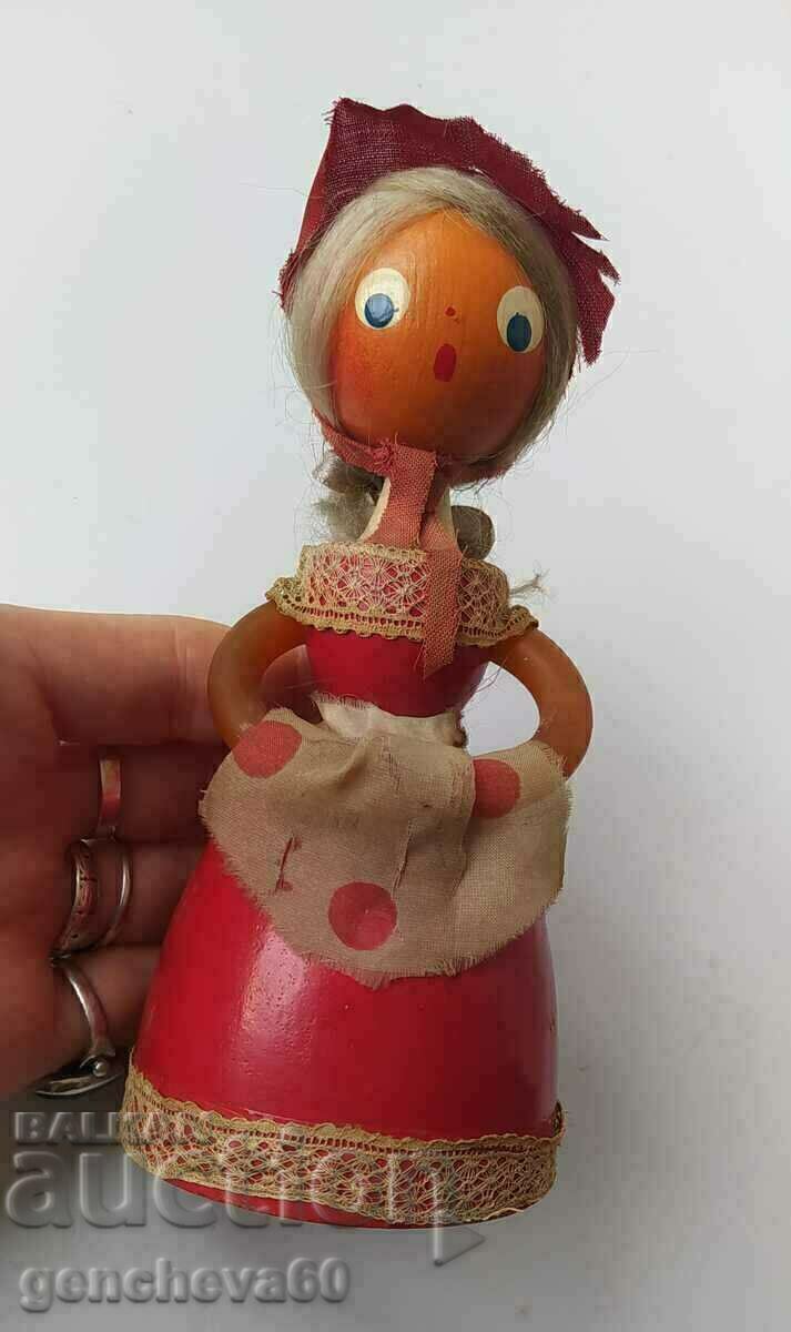 Old USSR souvenir wooden doll - 6 Old USSR souvenir wooden doll - 6