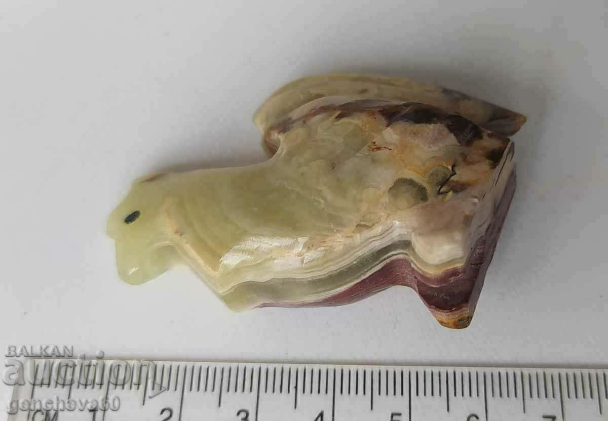 Auction  Onyx rooster figurine