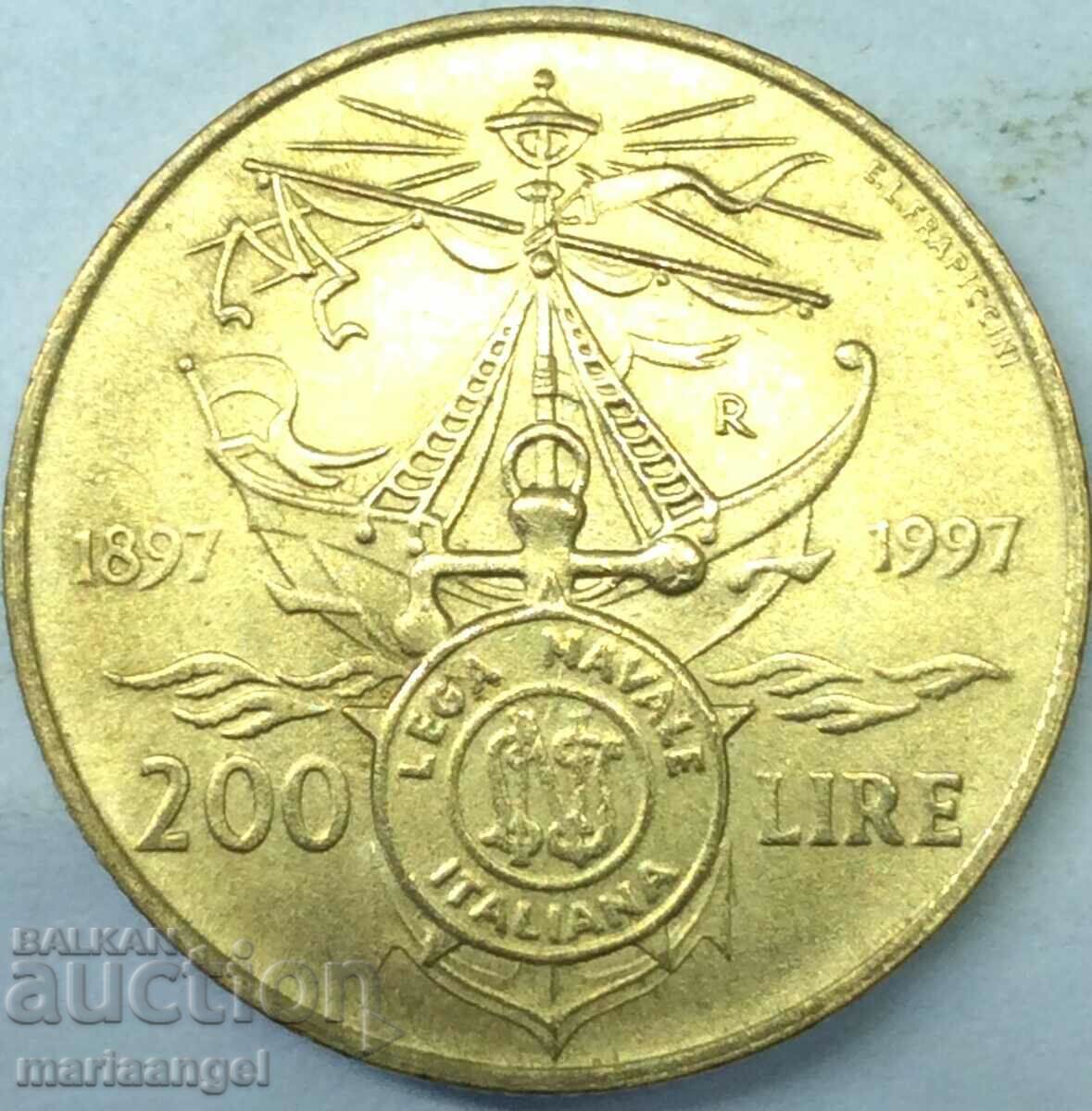 200 λίρες 1997 Ιταλία 100 χρόνια - ιωβηλαίο