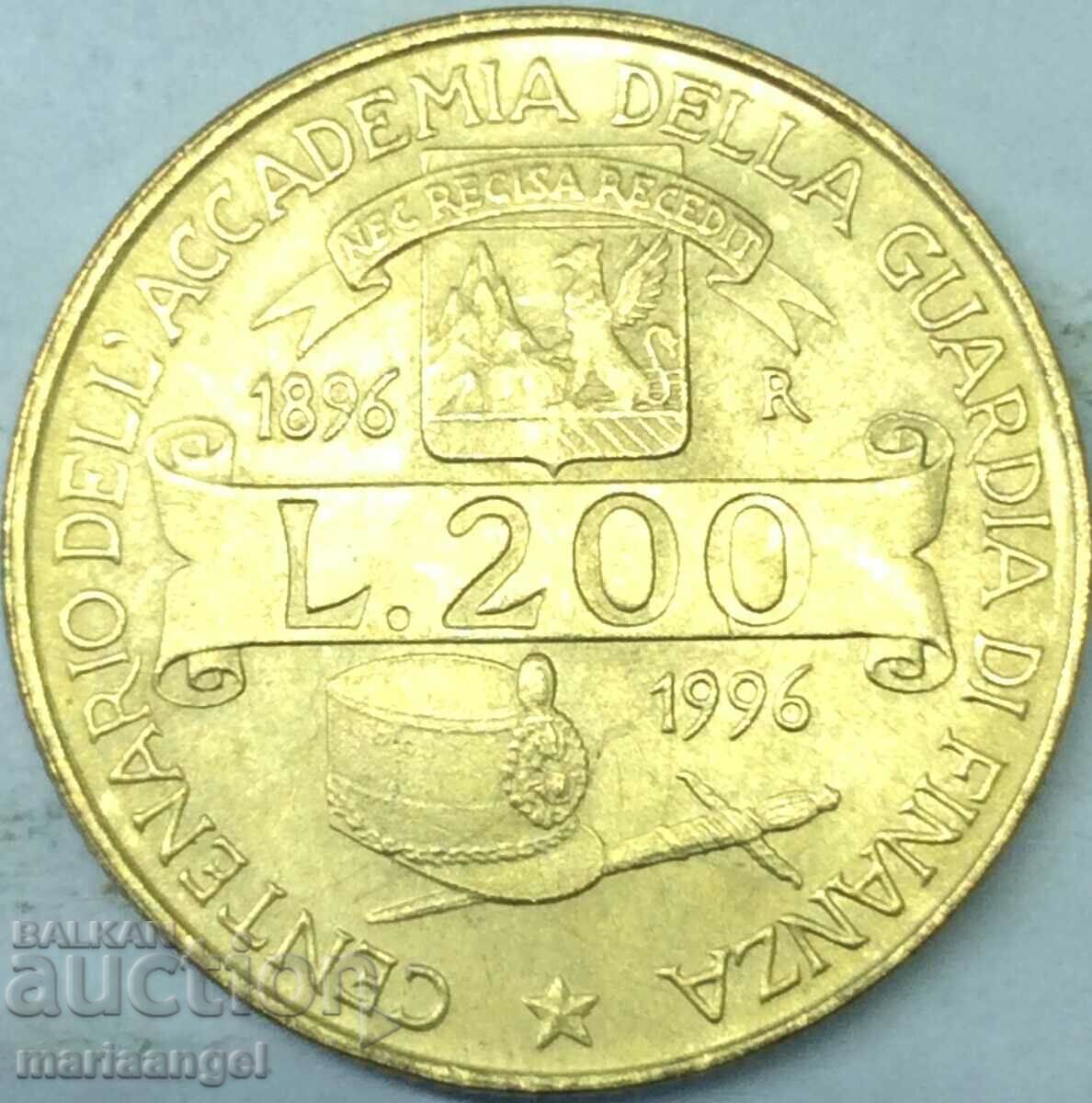 200 λίρες 1996 Ιταλία 100 χρόνια - ιωβηλαίο
