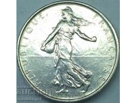 5 франка 1962 Франция сребро лека Патина