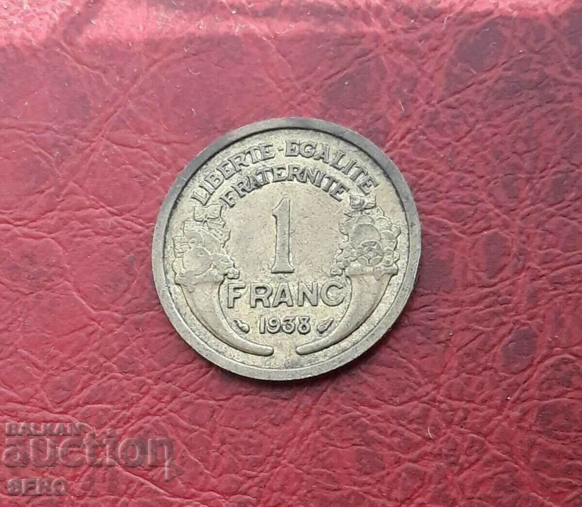 Франция-1 франк 1938