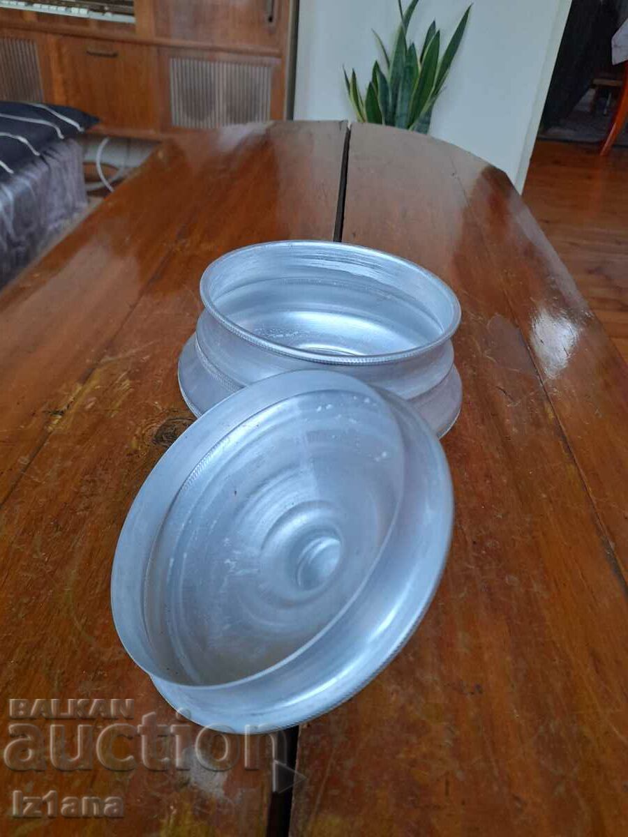Old aluminum box with price 27.00 BGN | € 13.80 Old aluminum box with price 27.00 BGN | € 13.80