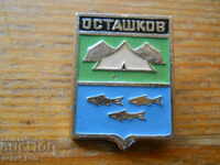 badge "Ostashkov" Russia