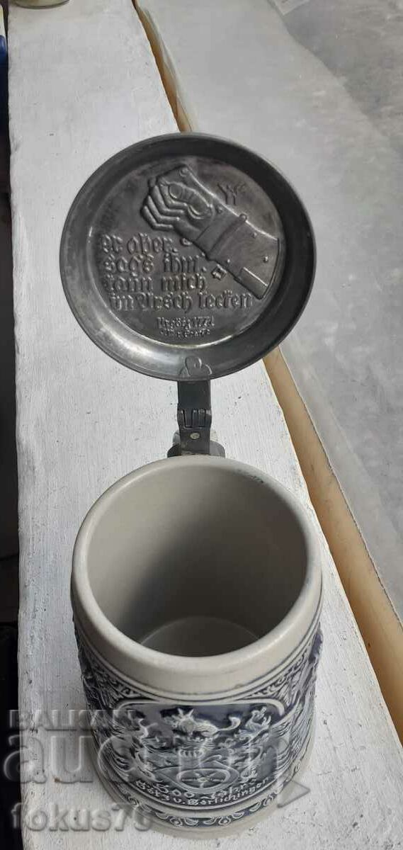 Collectible German beer mug with lid marking - 5 Collectible German beer mug with lid marking - 5