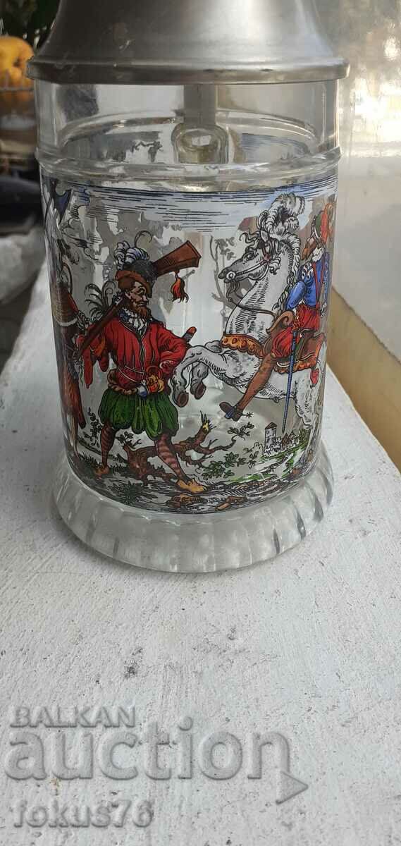 Auction Collectible German Music Beer Mug Lid Playing Auction Collectible German Music Beer Mug Lid Playing