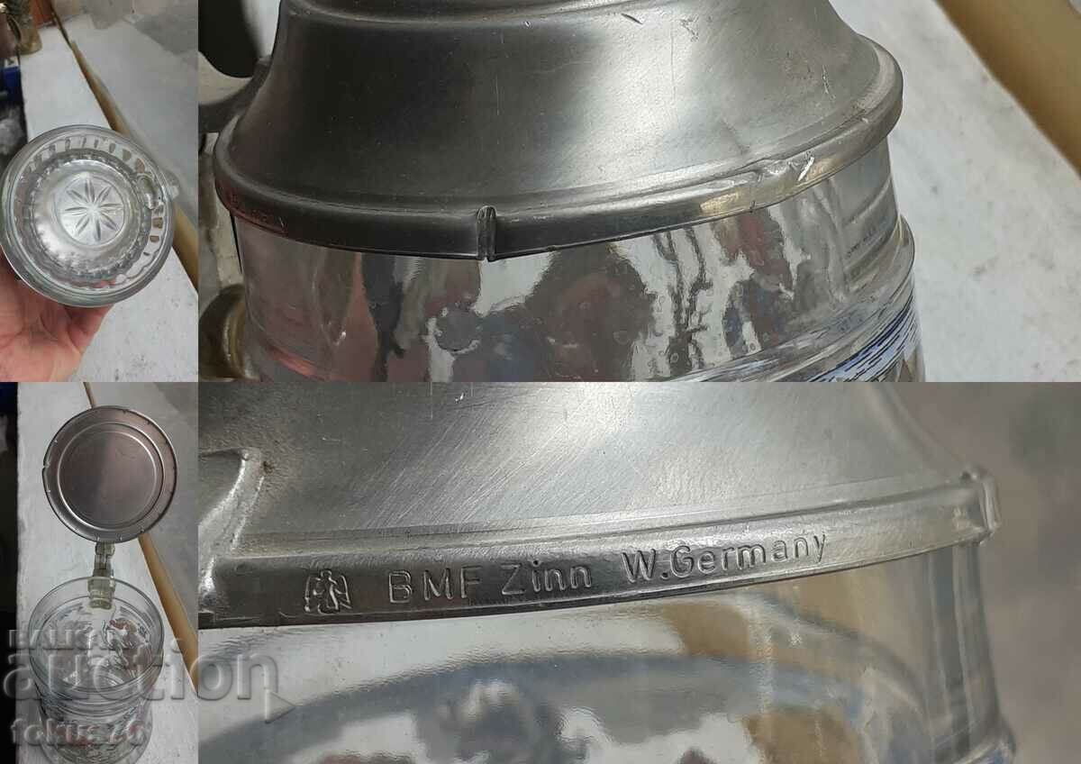 Collectible German Music Beer Mug Lid Playing - 7 Collectible German Music Beer Mug Lid Playing - 7