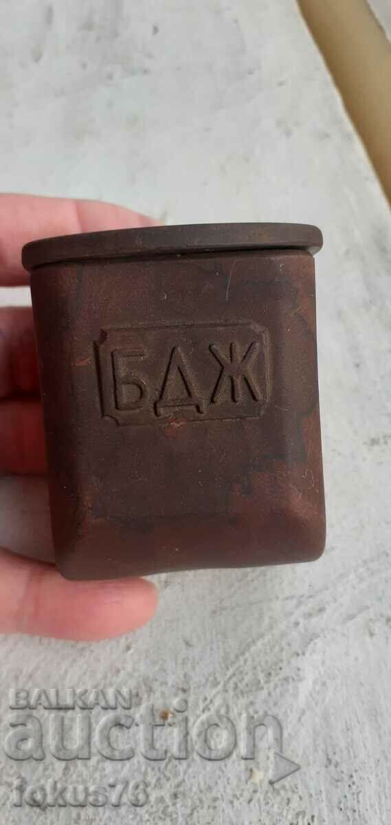 Old collectible BDZ bakelite ashtray