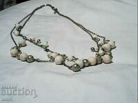 beautiful necklace made of natural stones
