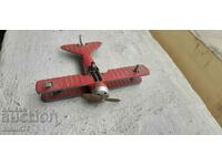 Small collectible metal toy airplane