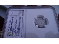 COIN -2.5 cent.-Two and 1/2 cent.-1888-XF-DETAIL-NGC -CURIOS-