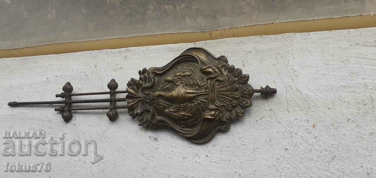 Уникат - Старо бронзово махало за часовник с феникс - 5 Уникат - Старо бронзово махало за часовник с феникс - 5