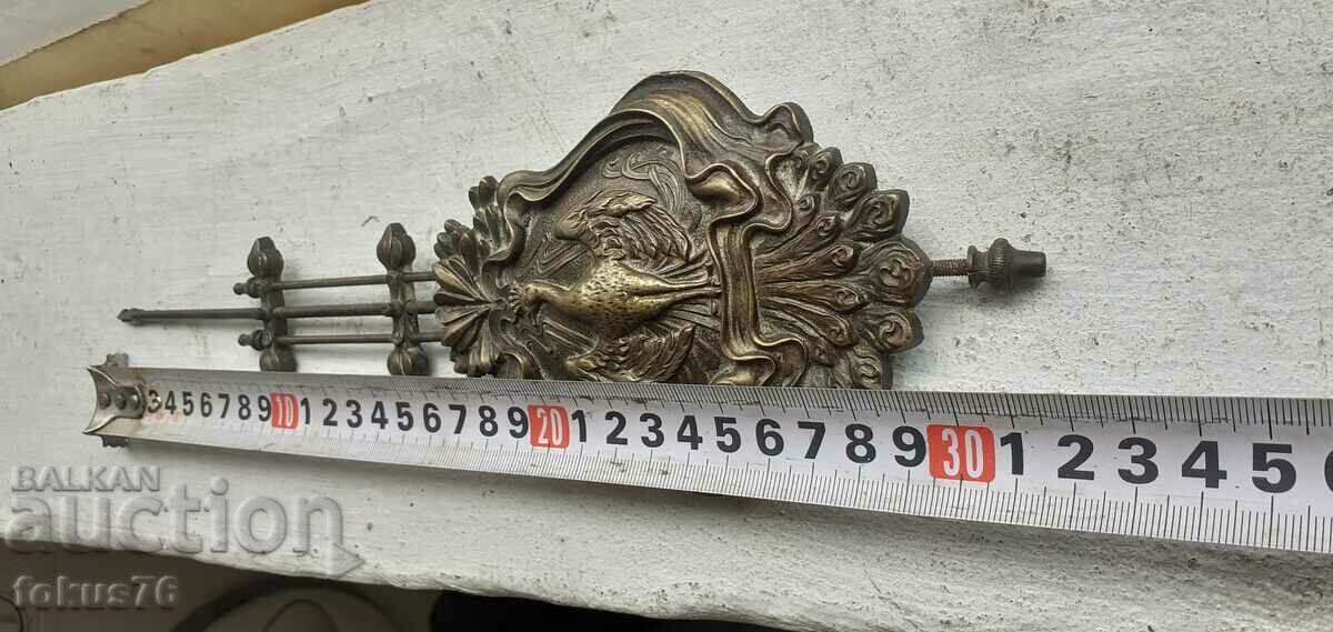 Уникат - Старо бронзово махало за часовник с феникс - 7 Уникат - Старо бронзово махало за часовник с феникс - 7