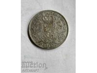 silver coin 5 francs Belgium 1869 silver