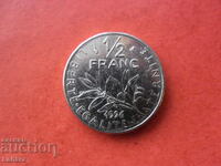 1/2 франка 1996 г. Франция