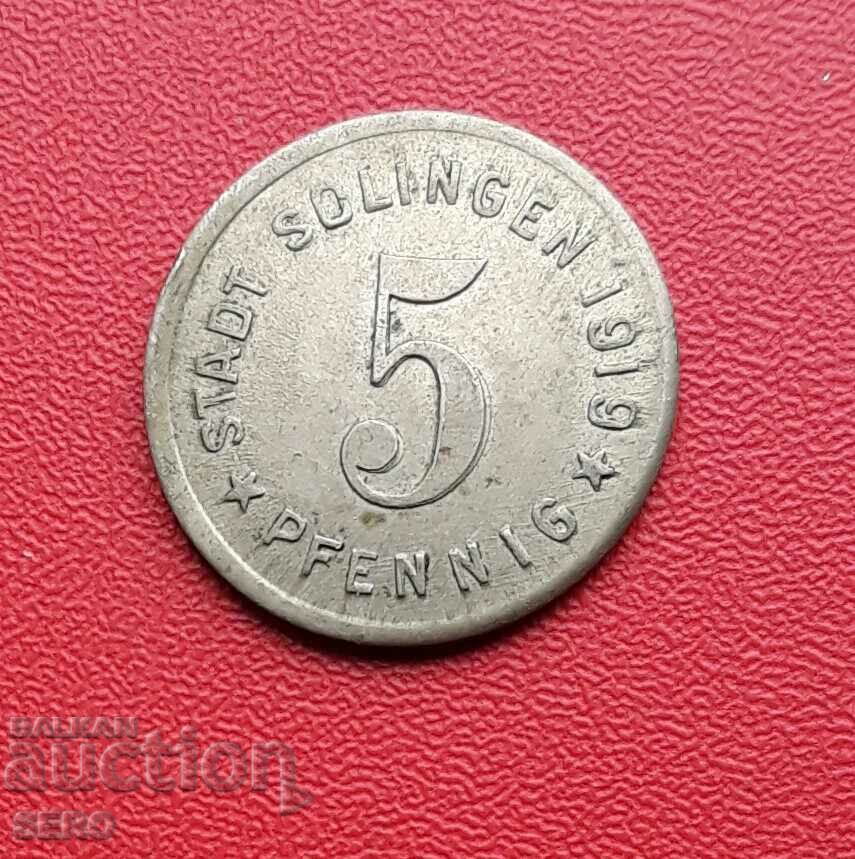 Германия-С.Рейн-Вестфалия-Солинген-5 пфенига 1919