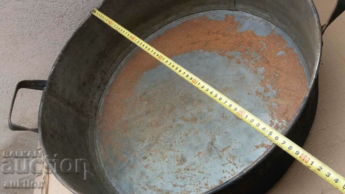 OLD SOLID METAL TRAY FOR LAMB, LUTENICE, ETC. - 6