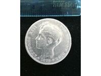 1 peseta 1899 , Spain. Alfonso XIII