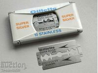 razor blades -GILLETTE metal box/container