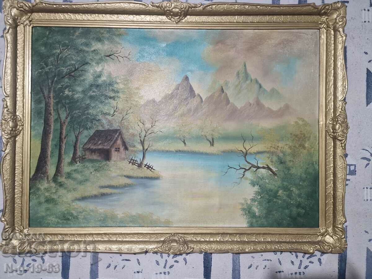 Old watercolor painting