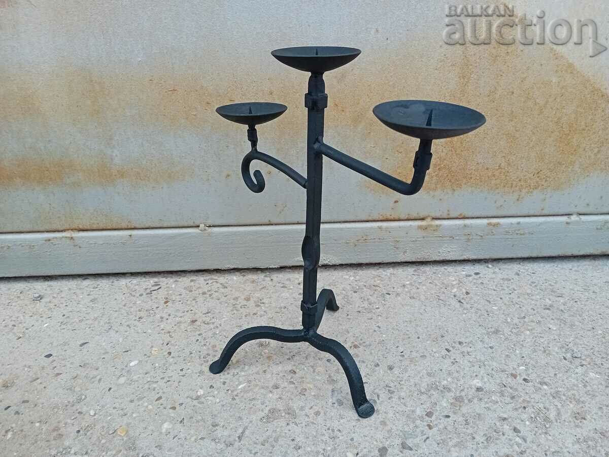 Vintage Iron Handmade Candle Holder with price 31.00 BGN | € 15.85 Vintage Iron Handmade Candle Holder with price 31.00 BGN | € 15.85